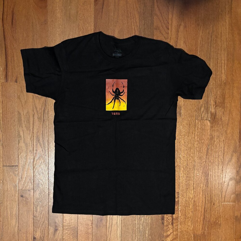 Vans T-shirt Black Spider Size Men's S Excellent condition!